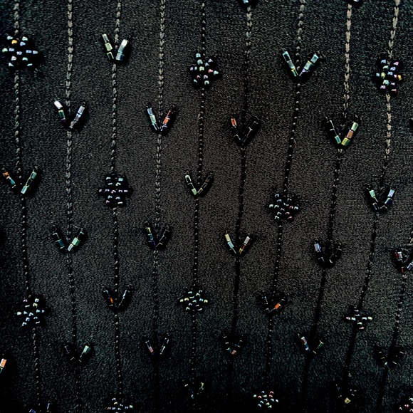 Liz Claiborne Black Lined Lovely Beaded Women’s Vest Size 8 Perfect for Holiday - Picture 3 of 4
